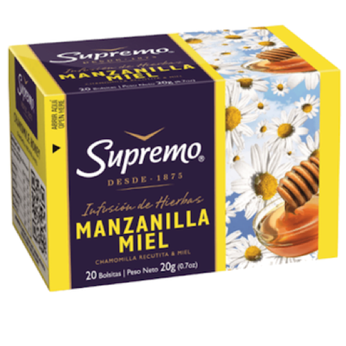 תה קמומיל ודבש סופרמו 20 גר