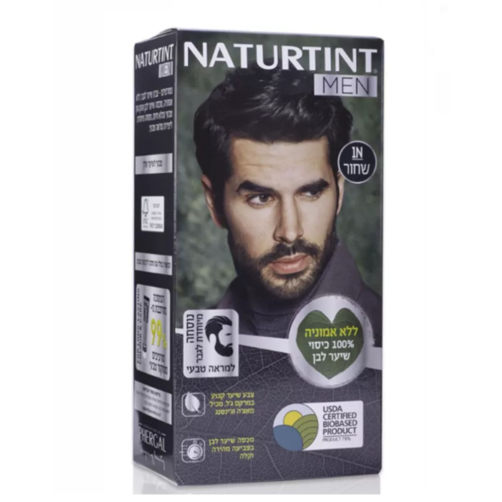 צבע לשיער לגבר נטורטינט 1N שחור