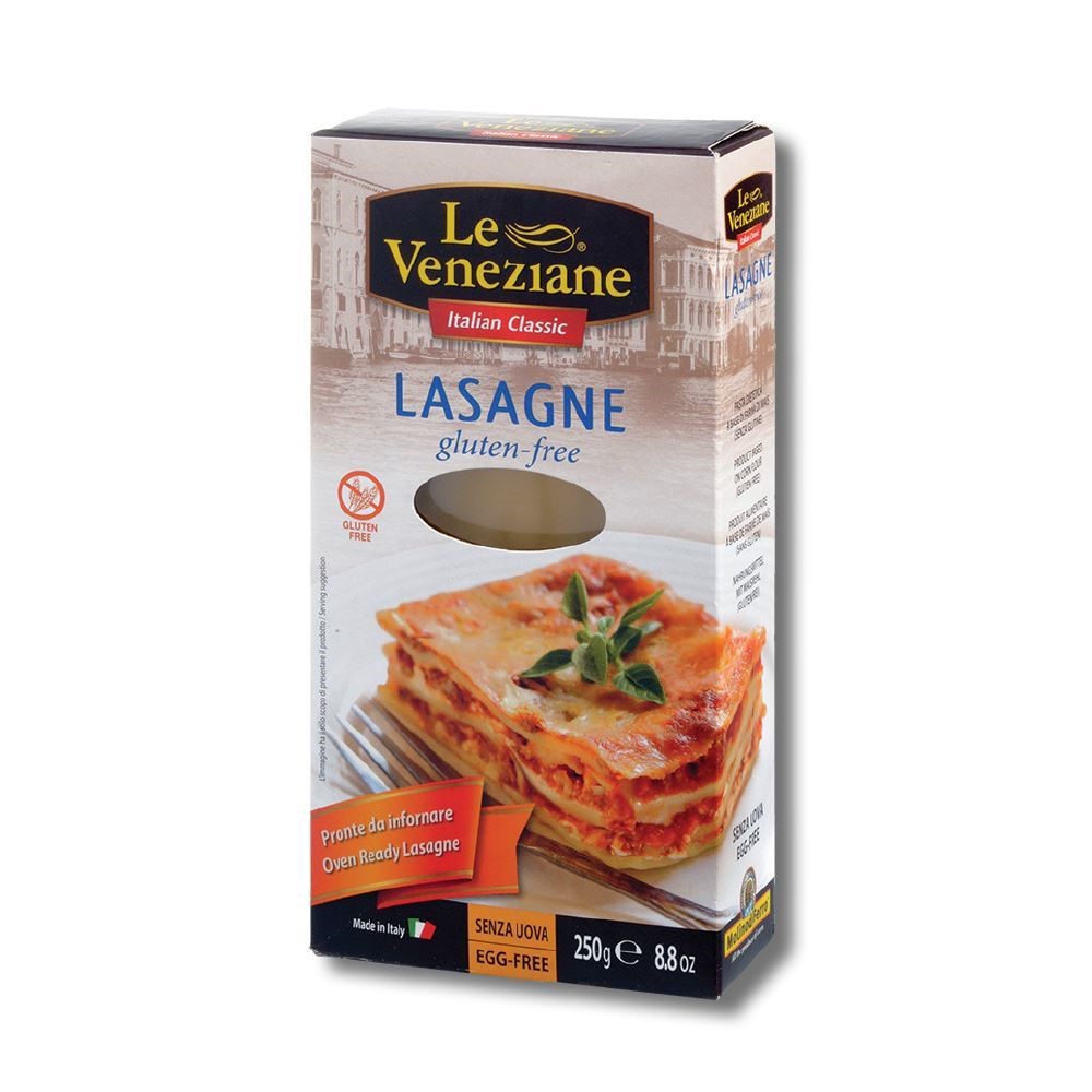 לזניה מקמח תירס ואורז ללא גלוטן 250 גר'