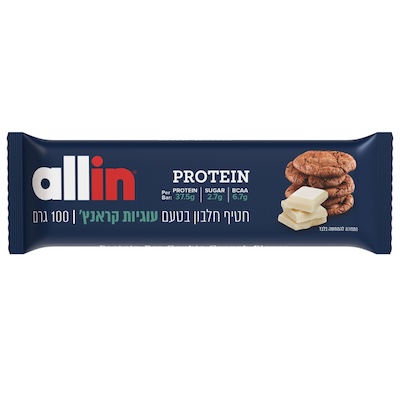 אול אין חלבון עוגיות קראנץ' 100 גרם