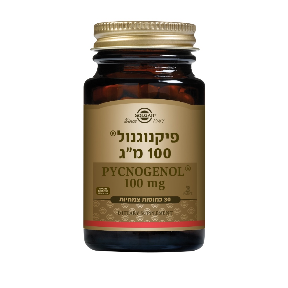 פיקנוגנול 100 מ"ג - 'סולגר' 30 כמוסות