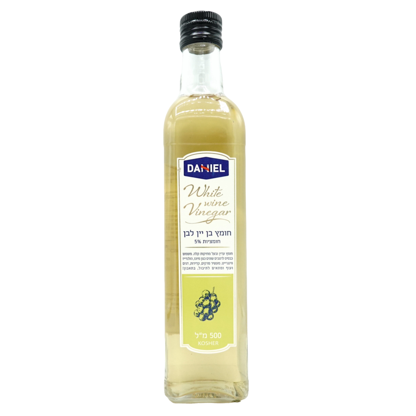 חומץ בן יין לבן 500 מ"ל