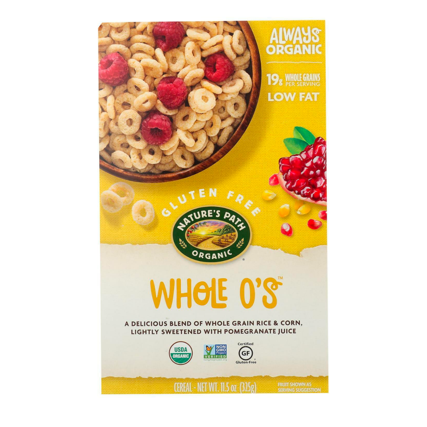 דגנים טבעות תירס ואורז מלא