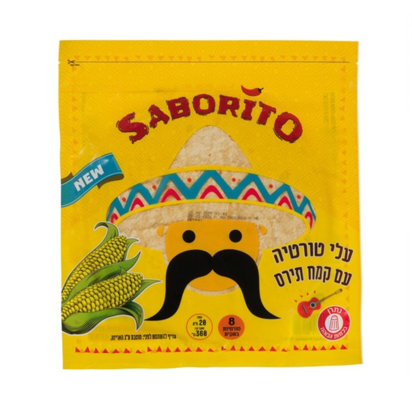 טורטיות מקמח תירס 360 גר