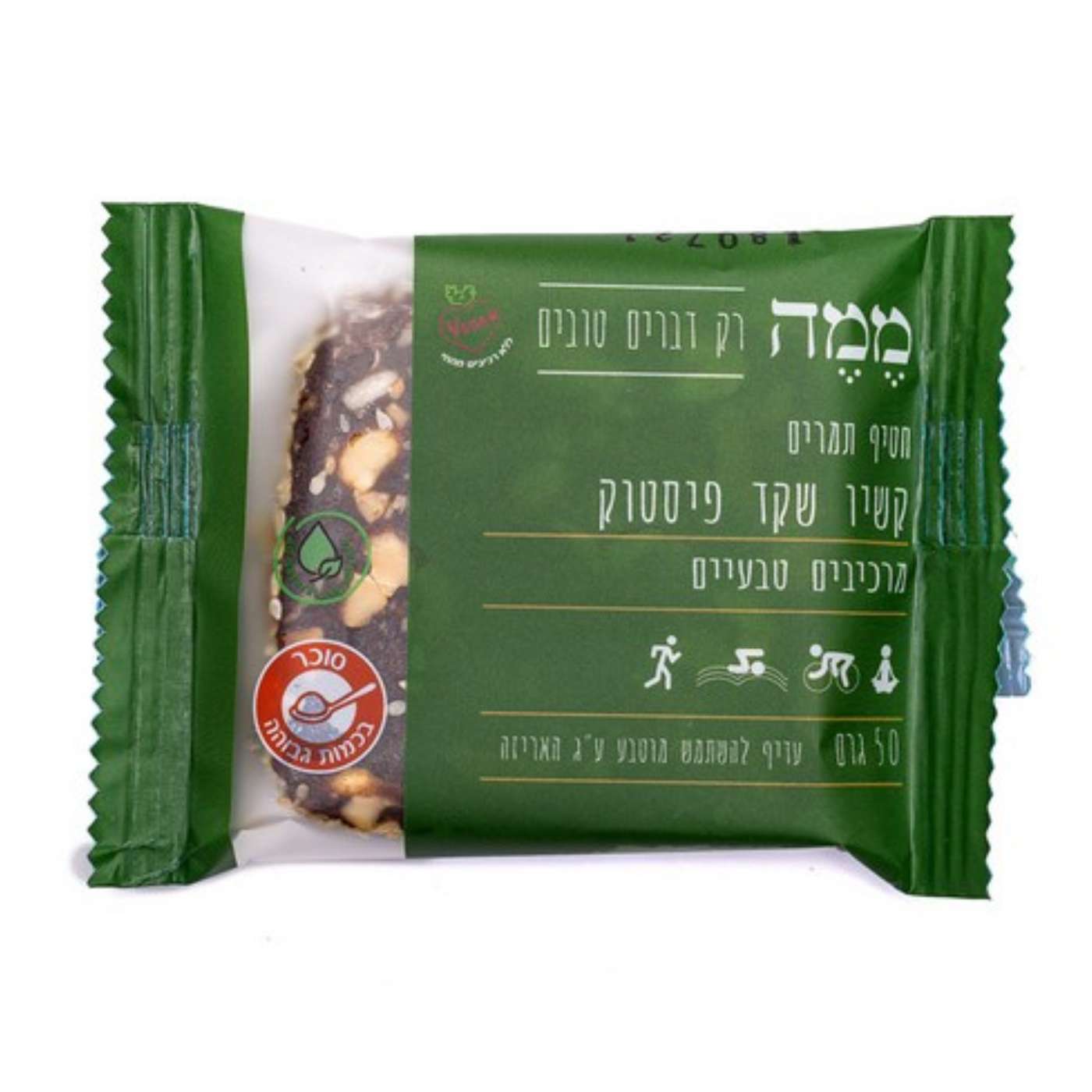 ממה- חטיף תמר קשיו שקד ופיסטוק 50 גר'