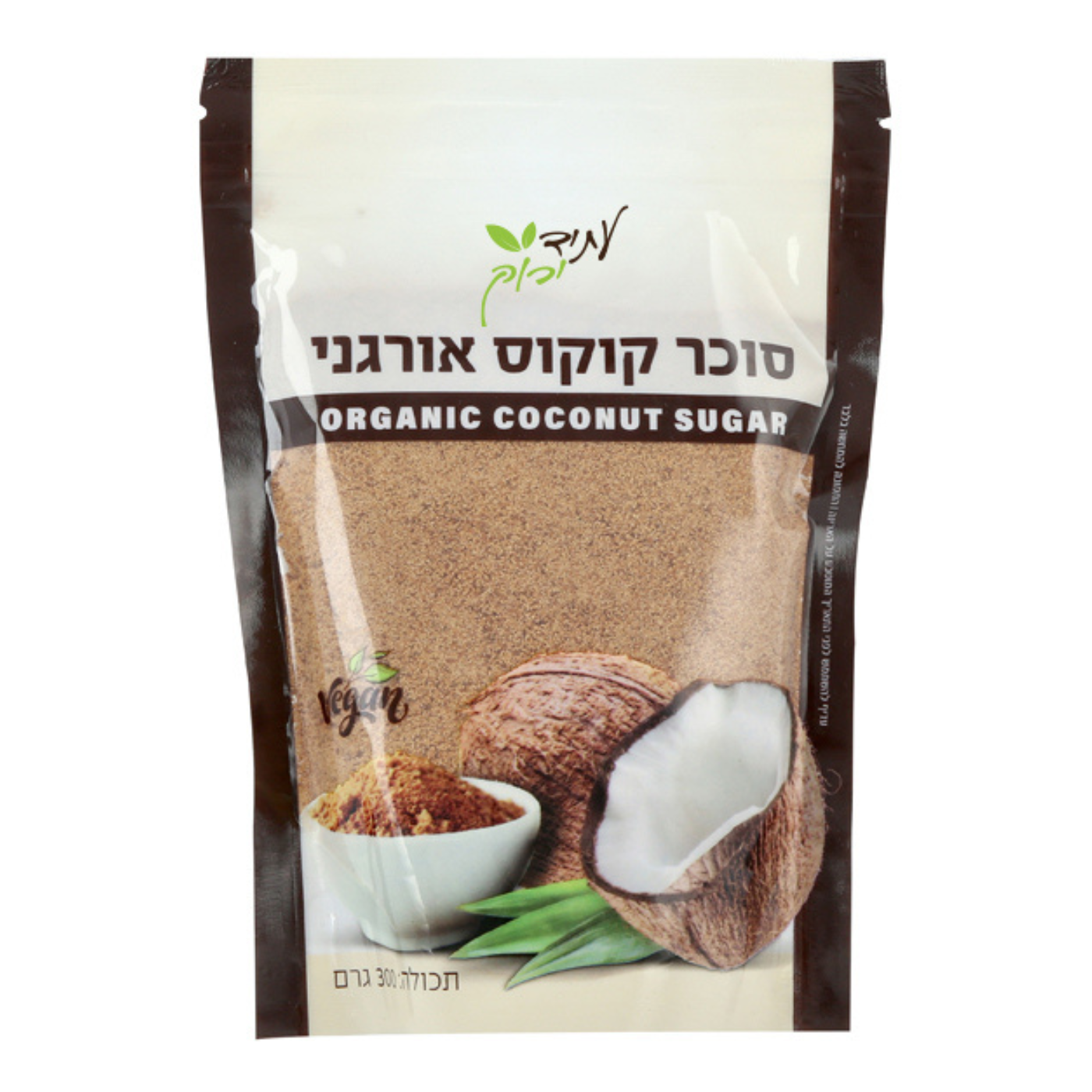 סוכר קוקוס אורגני 300 גר'