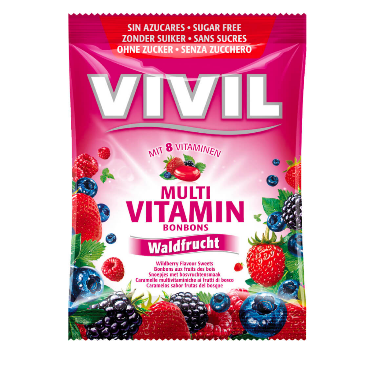 סוכריות ללא סוכר בטעם פירות יער 60 גר'