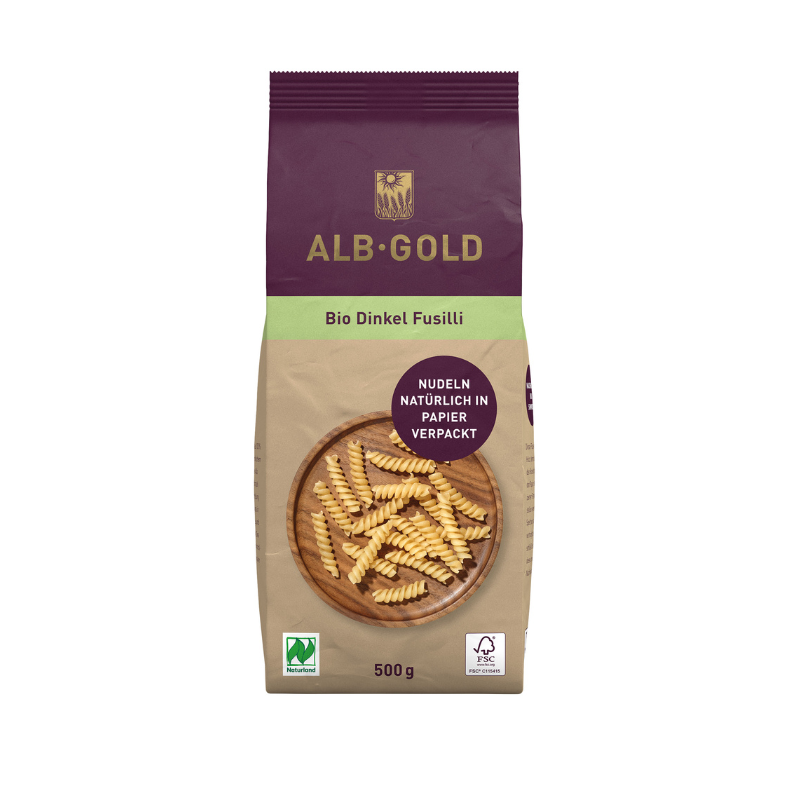 פסטה פוזילי מכוסמין אורגני 500 גר'