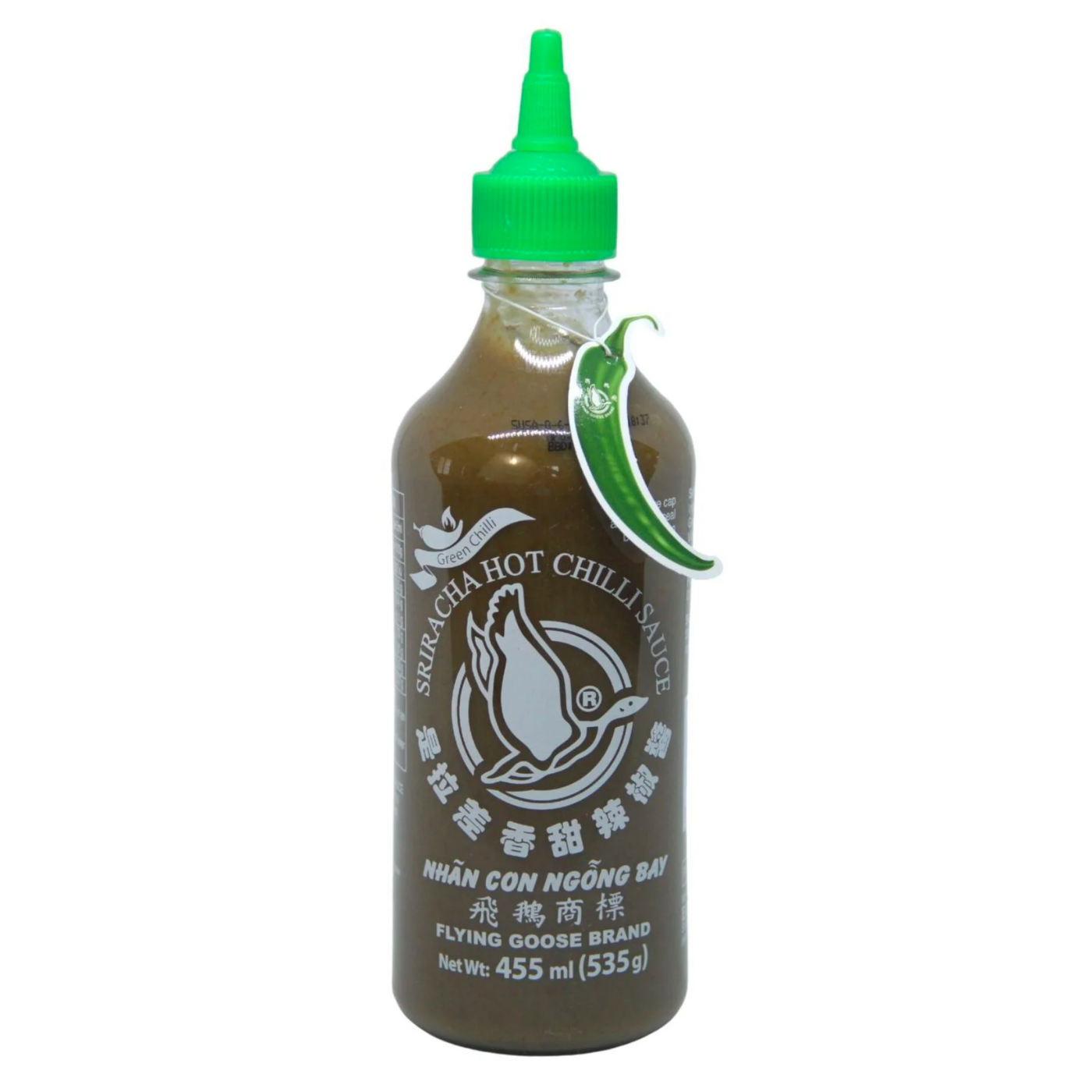 רוטב סרירצה ירוק חריף 455 מ"ל