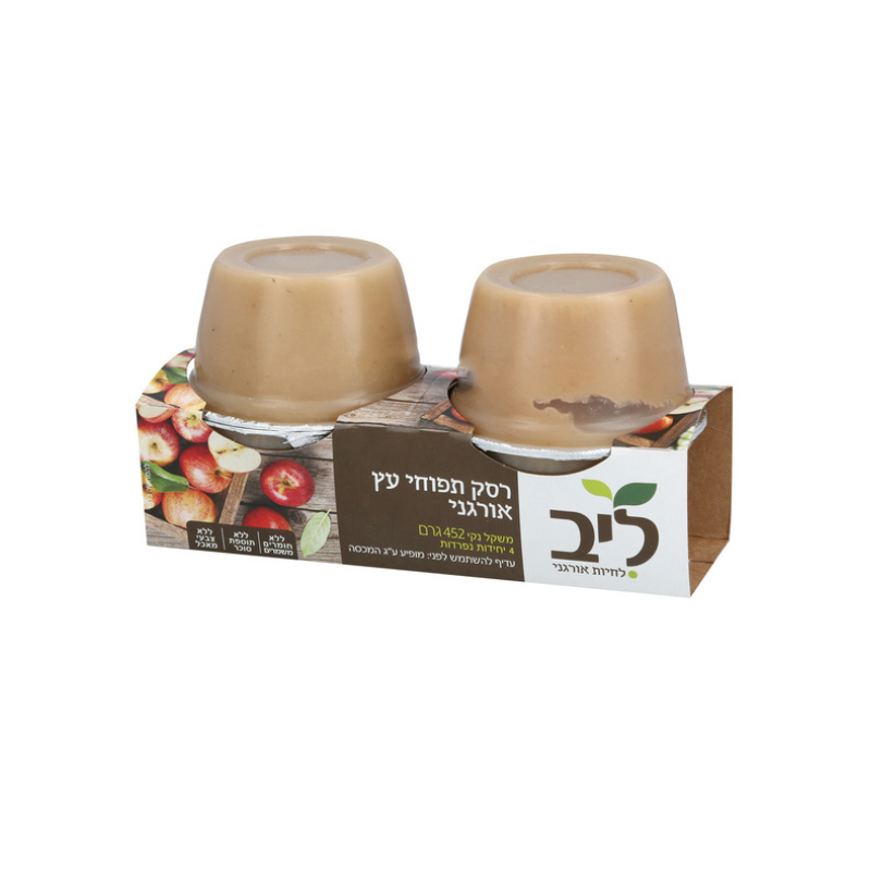 רסק תפוח עץ אורגני 452 גר'