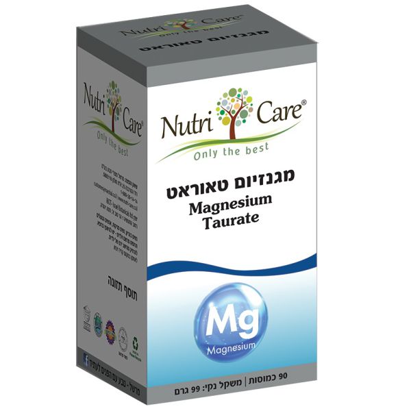מגנזיום טאורט - 90 כמוסות -נוטרי קייר