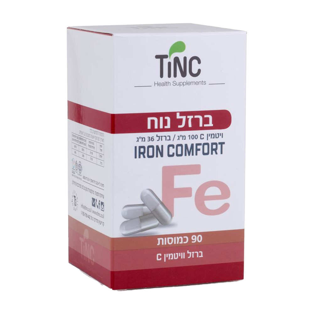 ברזל נוח - 90 כמוסות טינקטורה טק