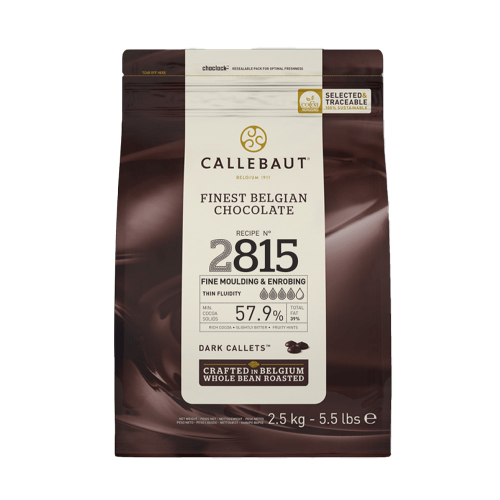 מטבעות שוקולד מריר 55% קקאו 2.5 קג - קאליבו