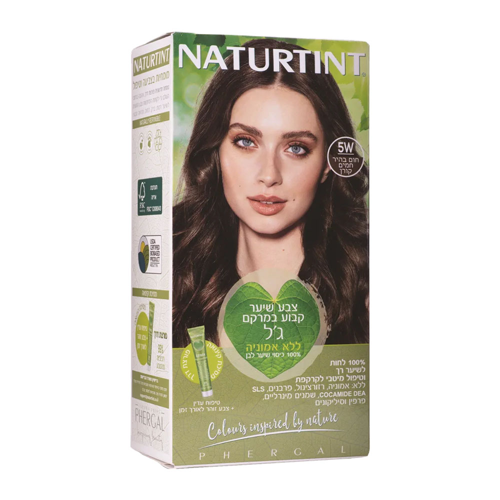 צבע לשיער נטורטינט 5W חום בהיר חמים