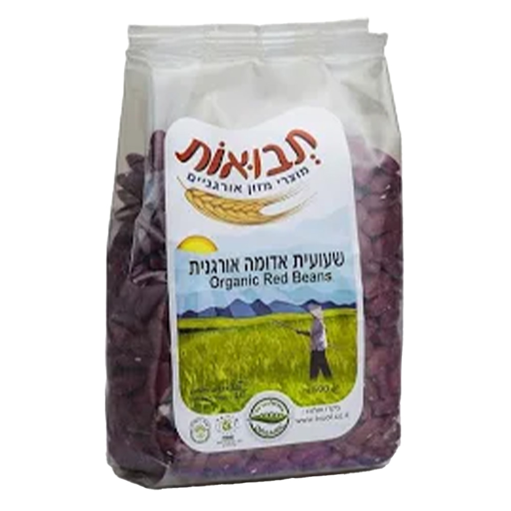 שעועית אדומה מבושלת אורגני -390 גרם