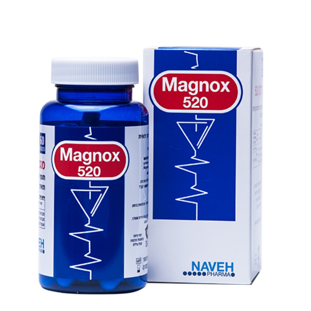 מגנוקס 520 מגנזיום 60 כמוסות