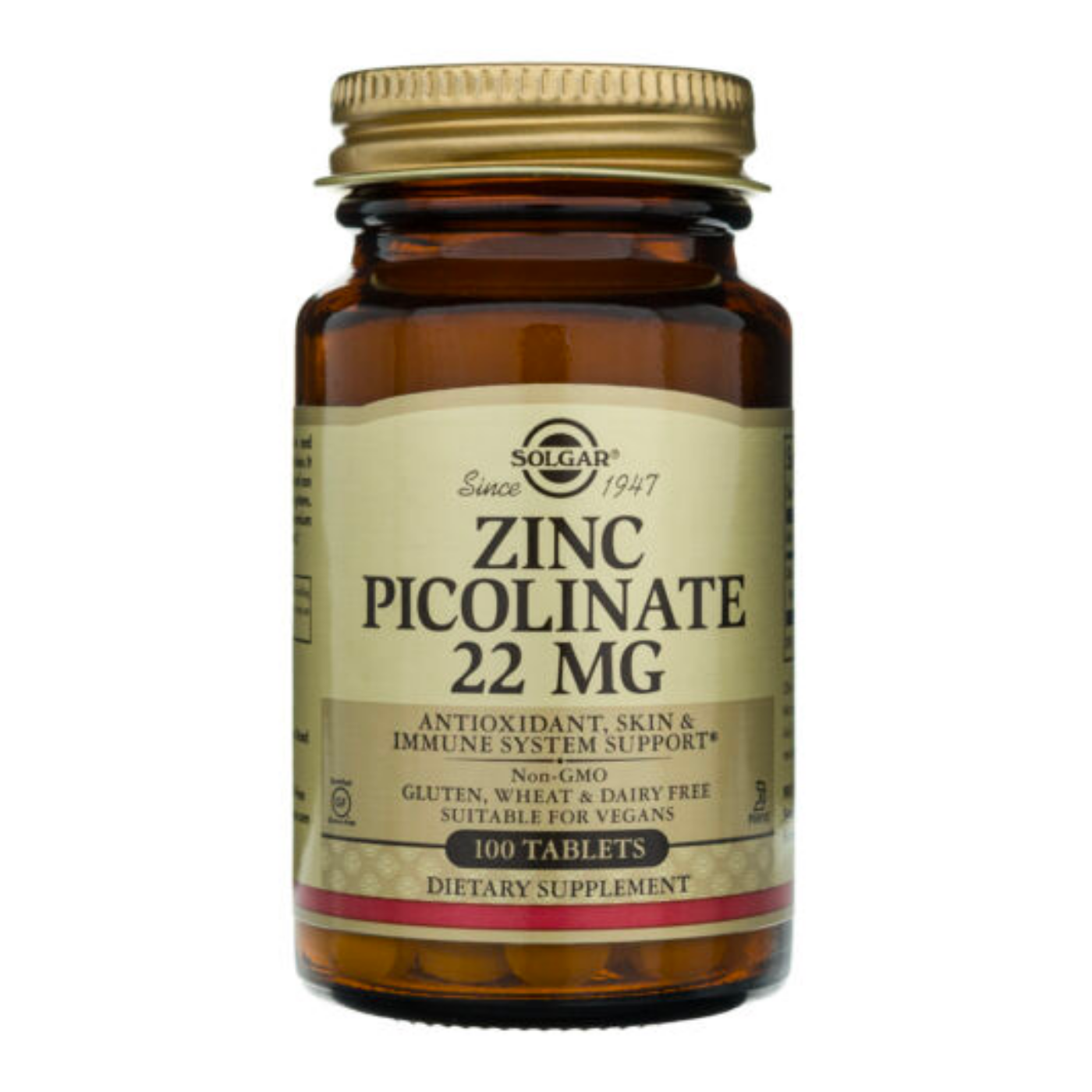 אבץ פיקולינאט 22 מ"ג -100 טבליות סולגר