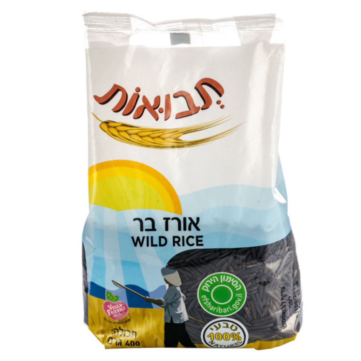 אורז בר טבעי 400 גר'