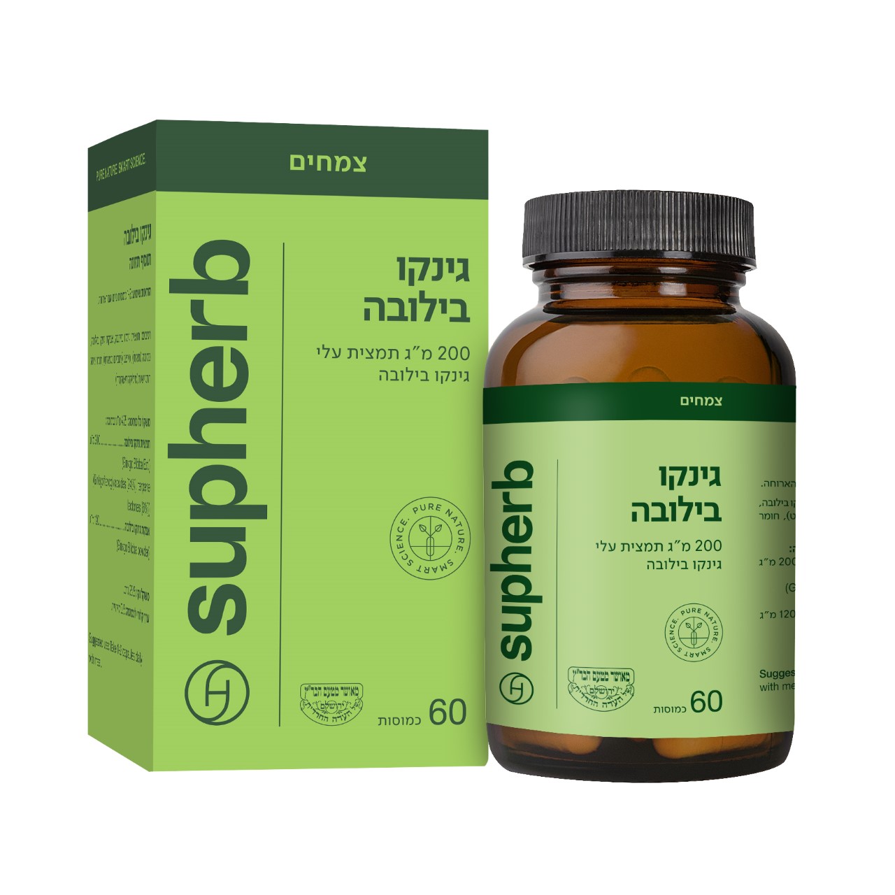גינקו בילובה 60 כמוסות בד"ץ