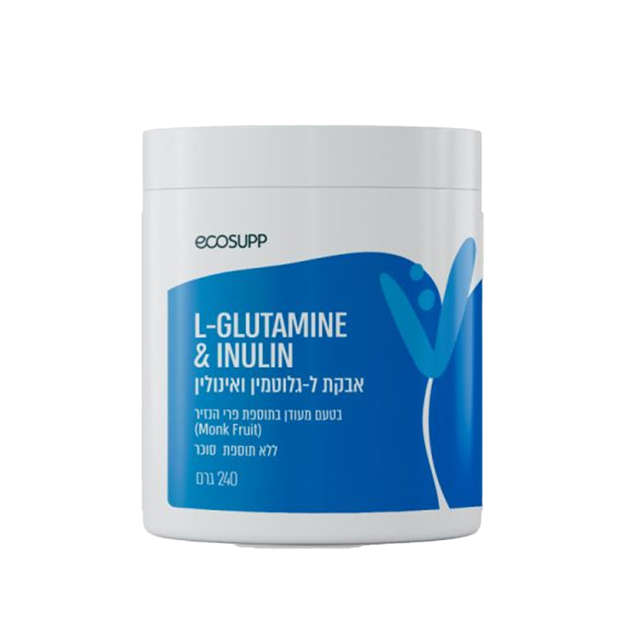 אבקת ל -גלוטמין 240 גר אקוסאפ