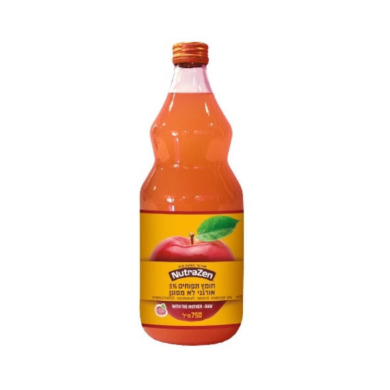 חומץ תפוחים לא מסונן 750 מל