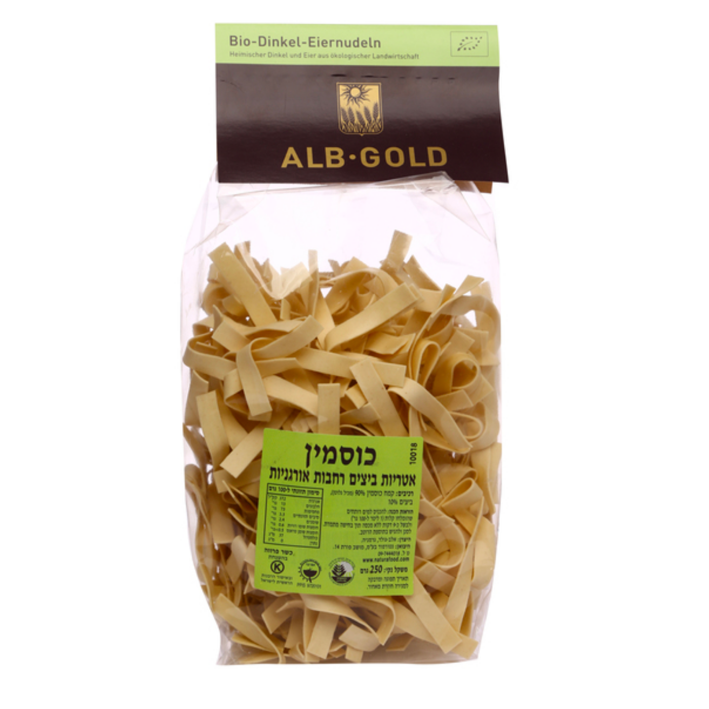 אטריות כוסמין וביצים אורגני