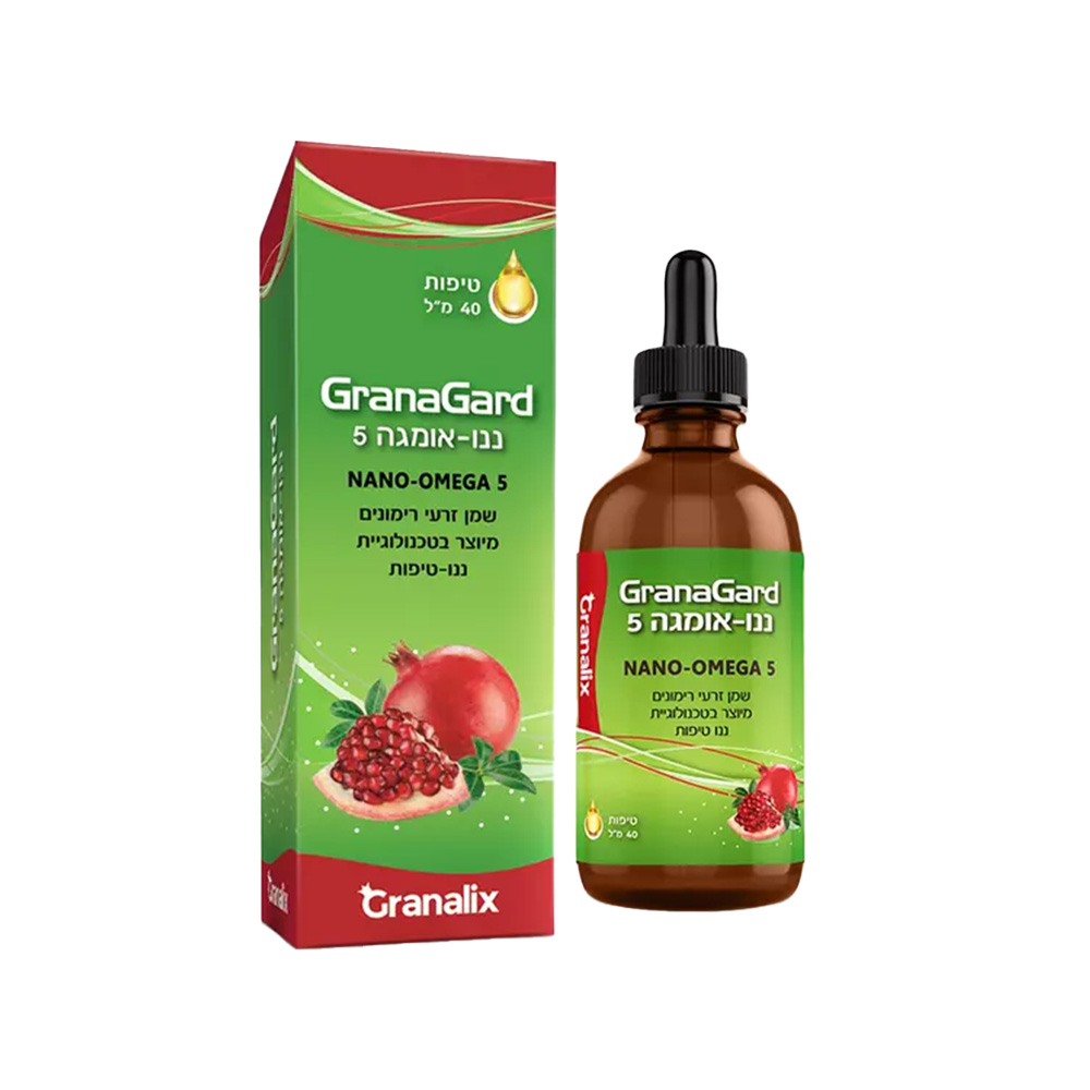 ננו אומגה מזרעי רימונים טיפות 40 מ"ל