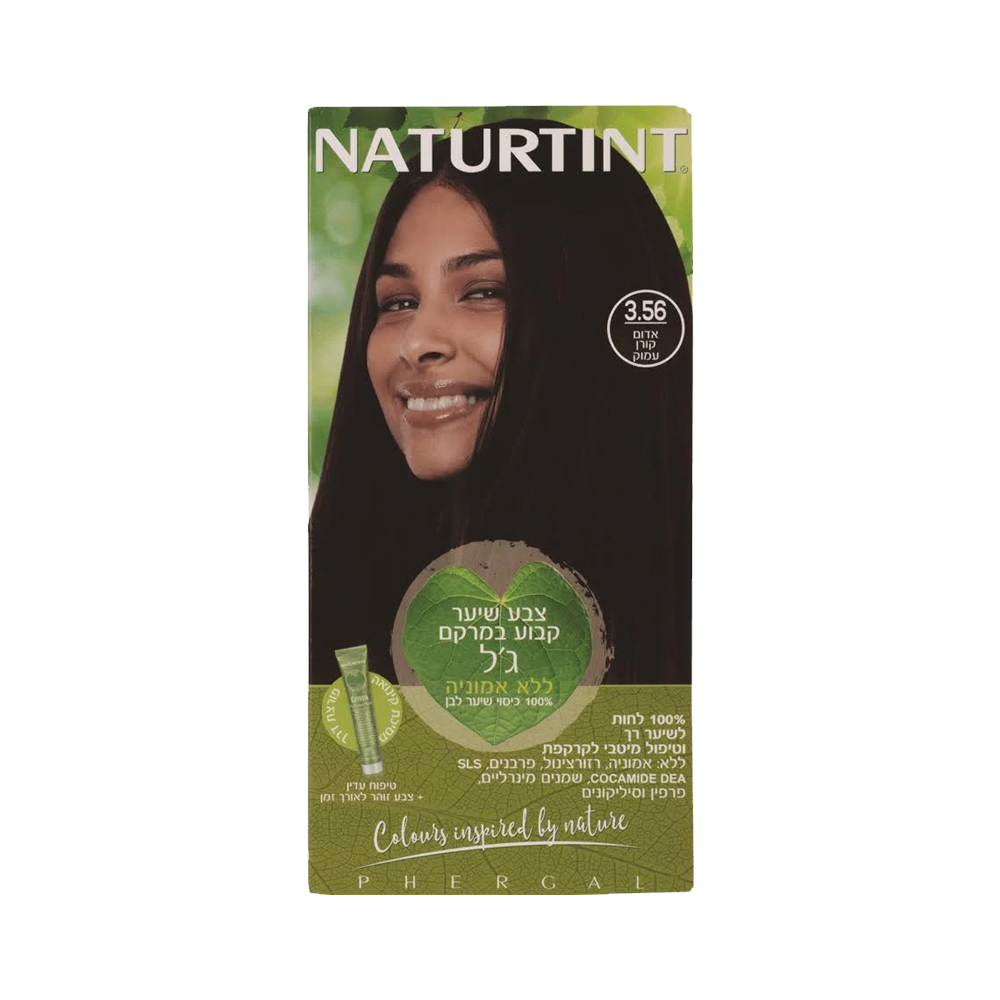 צבע לשיער נטורטינט 3.56 אדום קורן עמוק