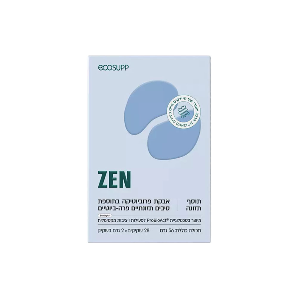 פרוביוטיקה אקוסאפ ZEN - אבקת פרוביוטיקה 28 שקיקים