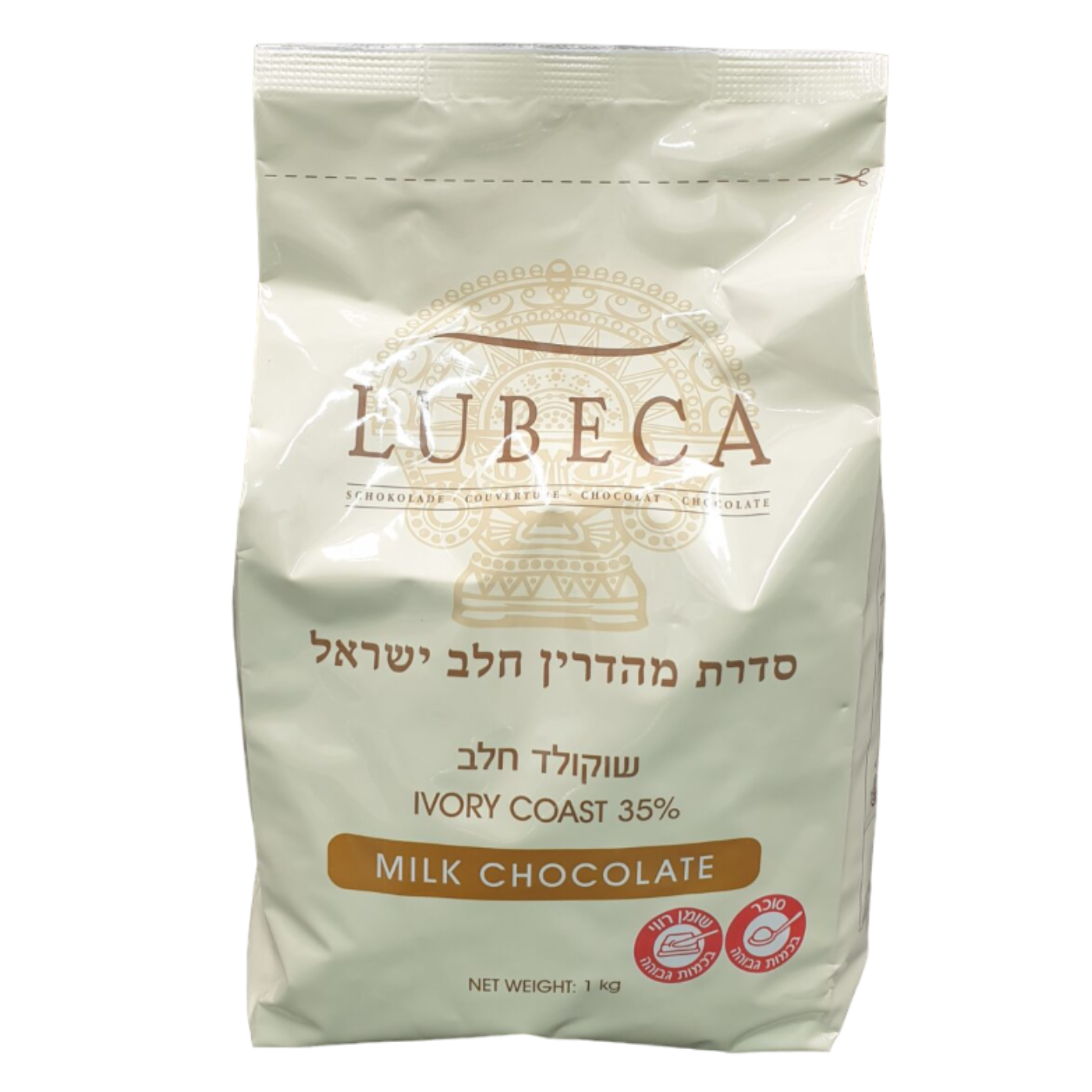 מטבעות שוקולד חלב לובקה 1 ק"ג