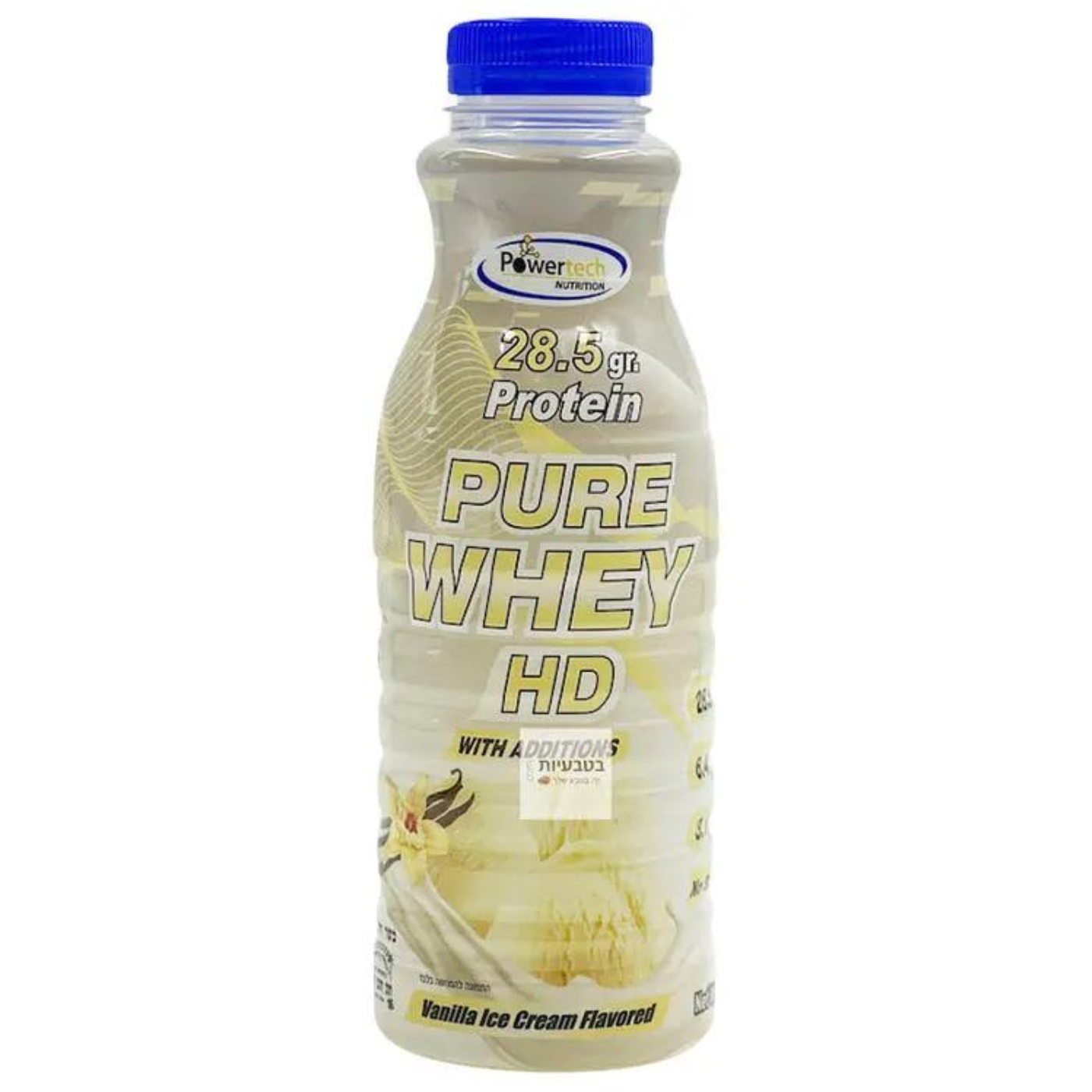 בקבוק פאוורטק להכנת משקה חלבון בננה