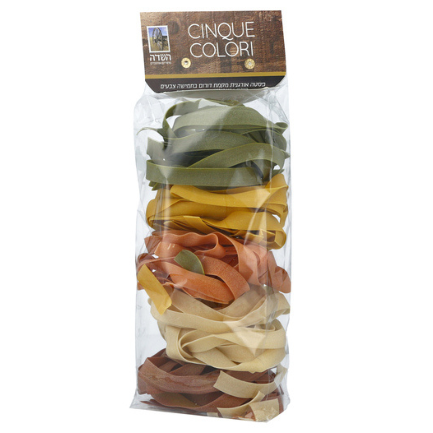 פסטה פפרדלה אורגנית ב5 צבעים 500 גר'