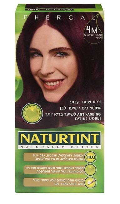 צבע לשיער 4M נטורטינט 165 מל'