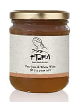 ריבת אגסים ביין לבן 250 גרם