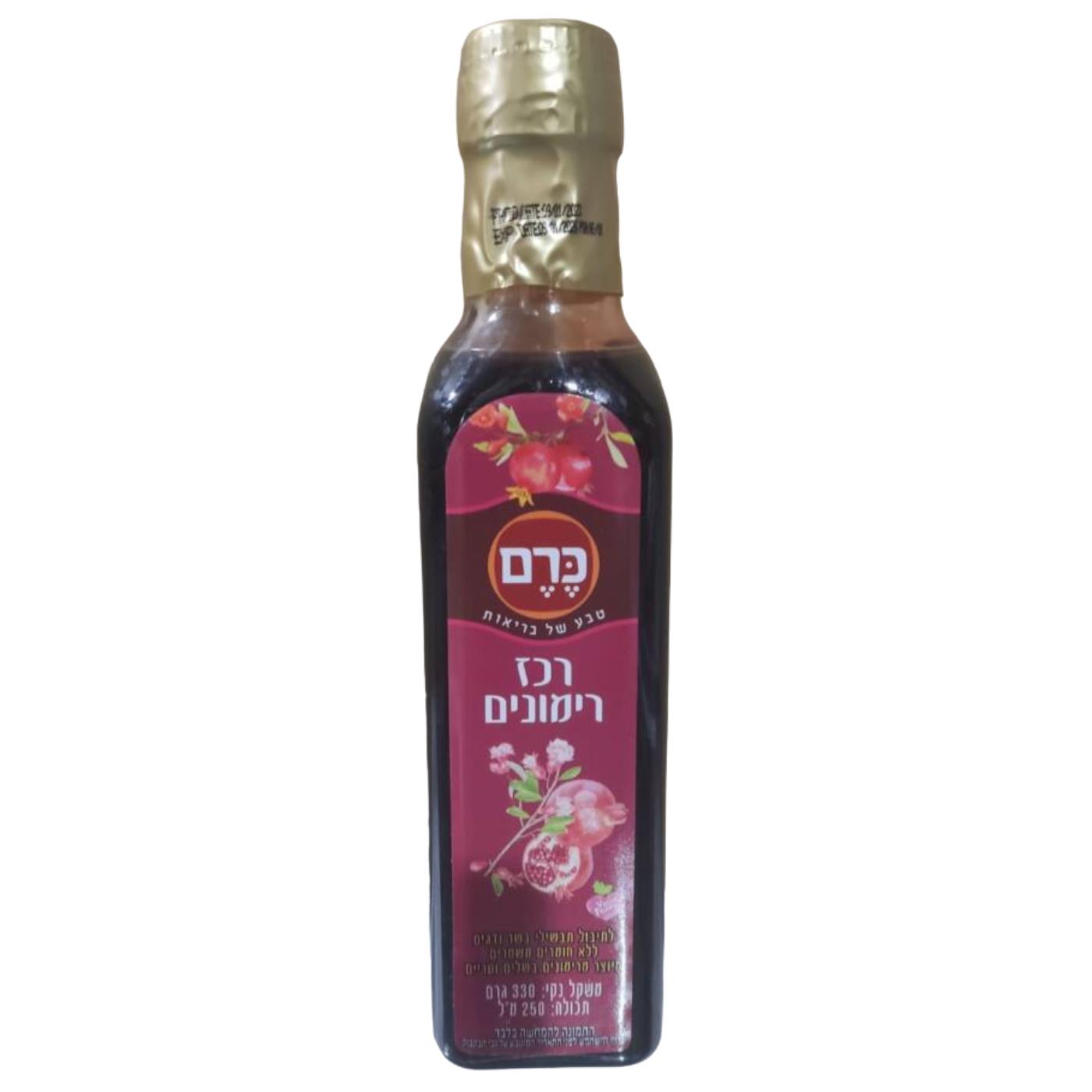 רכז רימונים טבעי 250 מל כרם