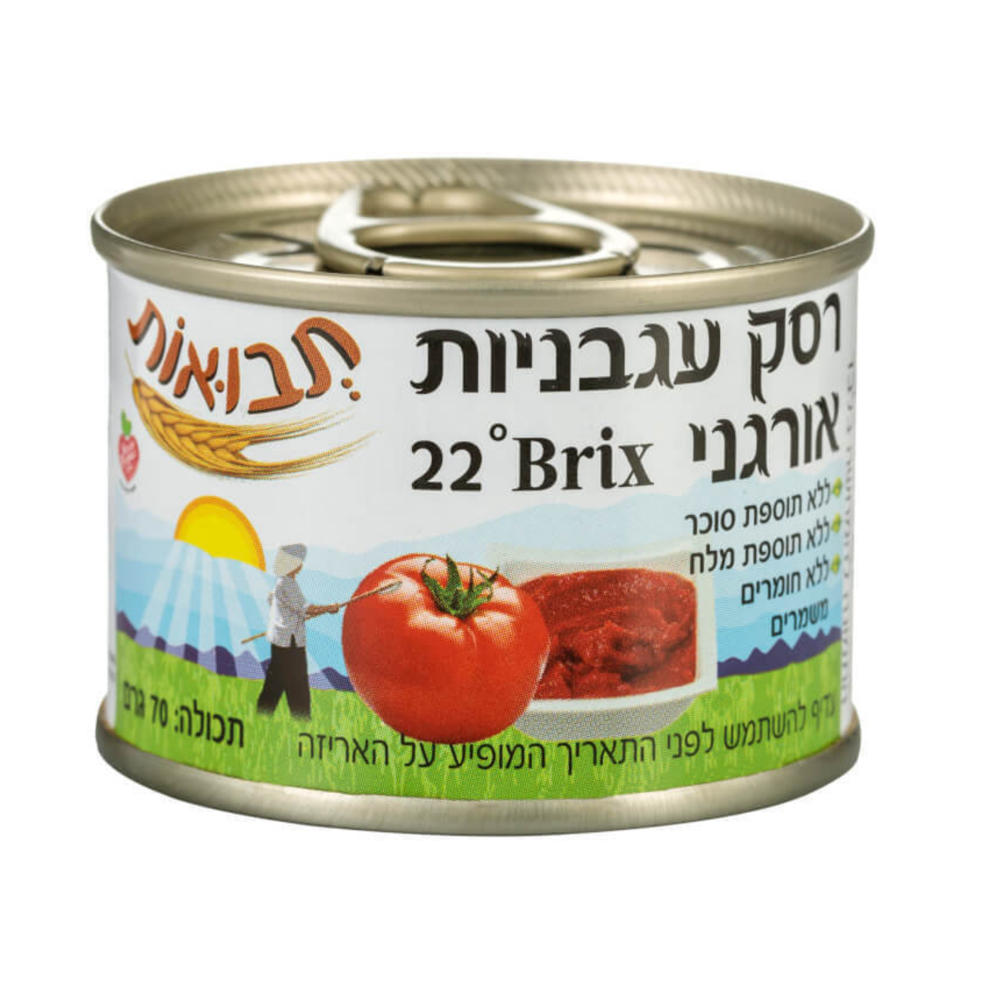 רסק עגבניות אורגני 70 גר'