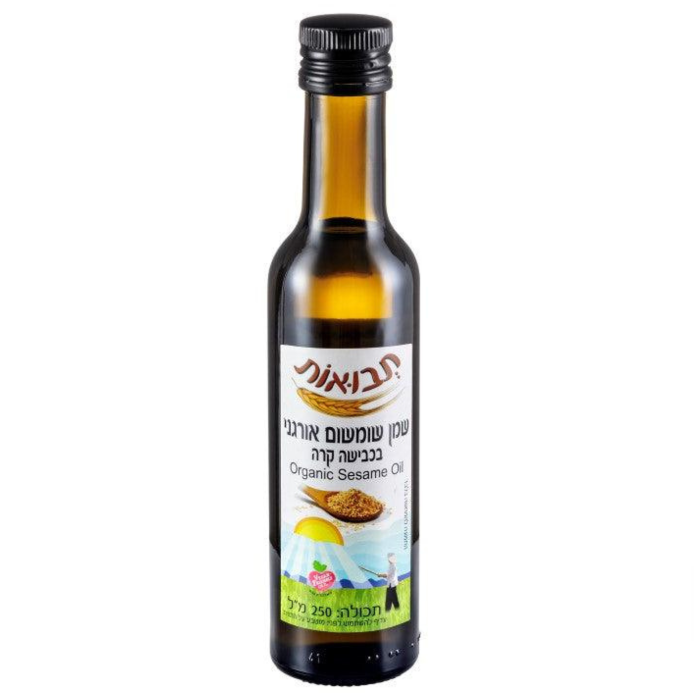 שמן שומשום אורגני בכבישה קרה 250 מ"ל