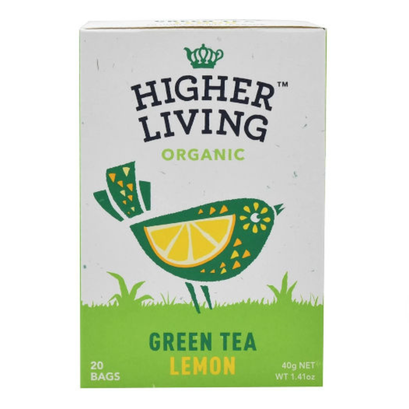 חליטת תה ירוק לימון אורגני 40 גר'