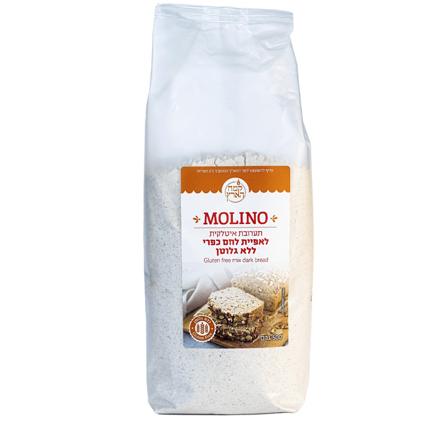 תערובת אטילקית לאפיית לחם כפרי ללא גלוטן 500 גר'